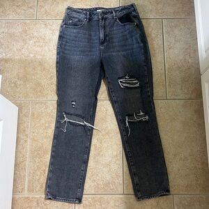 PacSun Black High Rise Mom Jeans